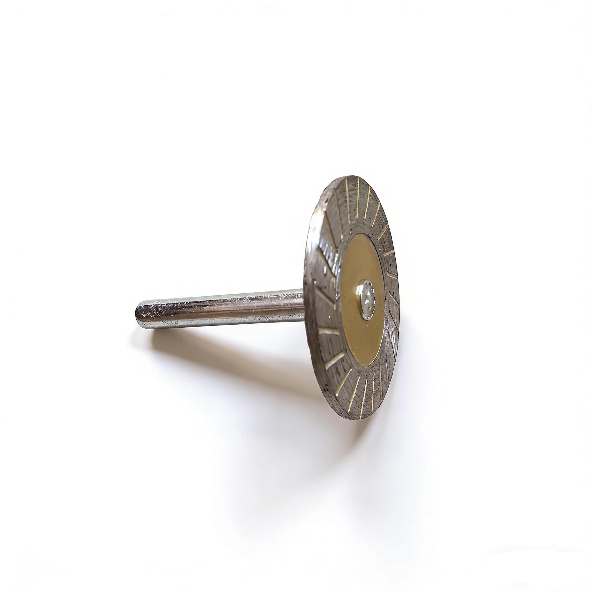 

Stone Carving Disc 4 cm with Handle - Wavy Pattern Engraving & Polishing for Electric Grinder