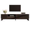 TV Cabinet with One Drawer And Two Doors, TV Furniture, TV Panel, TV Cabinet. Unique Design, Vintage Wood Color.