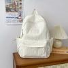 Schoolbag large capacity fashion letter backpack small fresh nylon new backpack bag female personality striped college bag