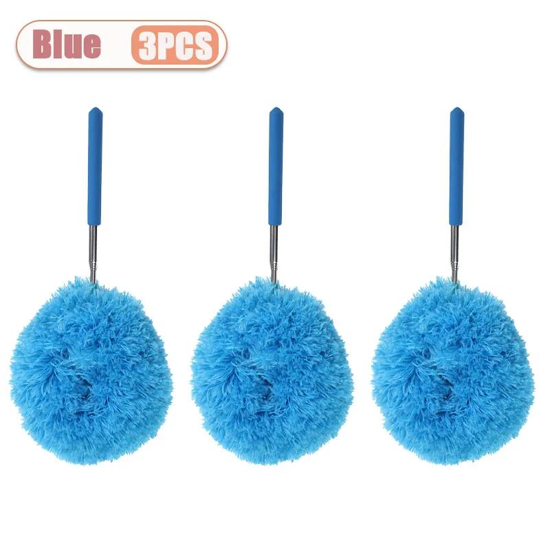 1-10PCS Extendable Feather Duster for Home Cleaning Washable Reusable Dusting Stick for Ceiling Corner Gap Furniture