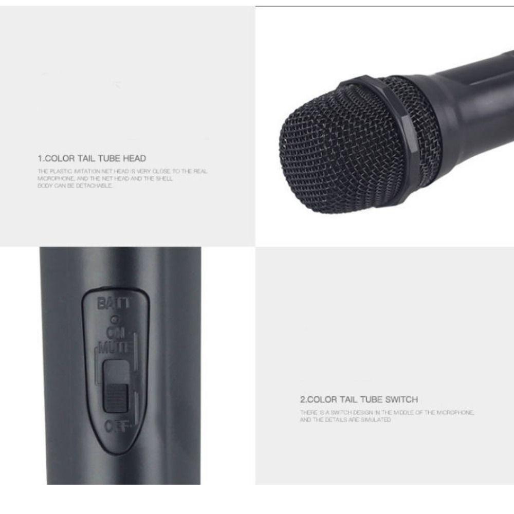 Practice Microphone Artificial Microphone Karaoke Kids Microphone Mics Toy Stage Costume Prop