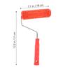 Housoutil Grain Pattern Paint Rubber Textured Pattern Roller with Handle for DIY Wall Decoration Roller, Material,
