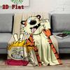 Calvin and Hobbes 2D Flat Pattern Flannel Blanket High quality All Seasons Warmth and Comfort Perfect for Christmas Gifts.NMT0928234