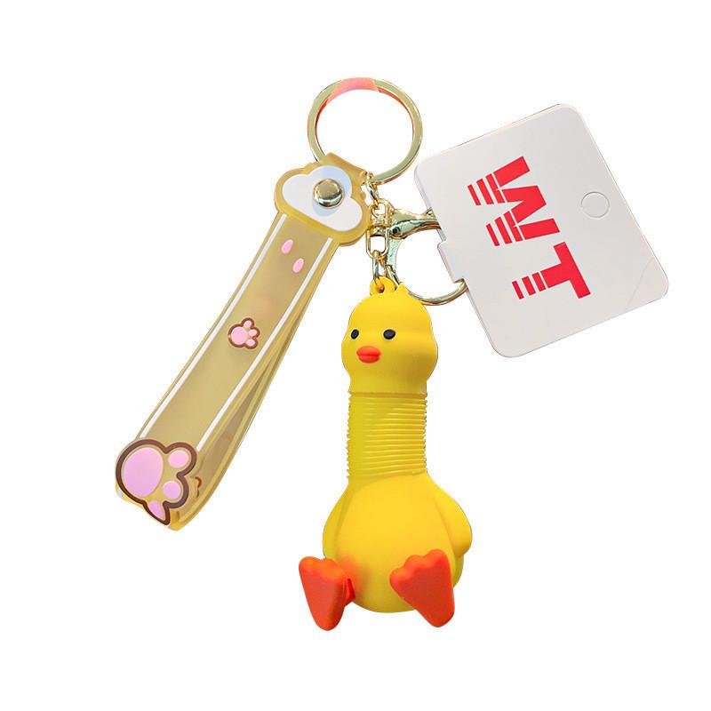 Cartoon Stretchable Silicone Animal Keychain Creative Gift Parties For