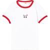 Levis SS24 Paris Limited Edition Capsule Collection Casual Color Block Letter Embroidery Crew Neck Short Sleeve T-Shirt Women T-Shirt White 0023O-0000
