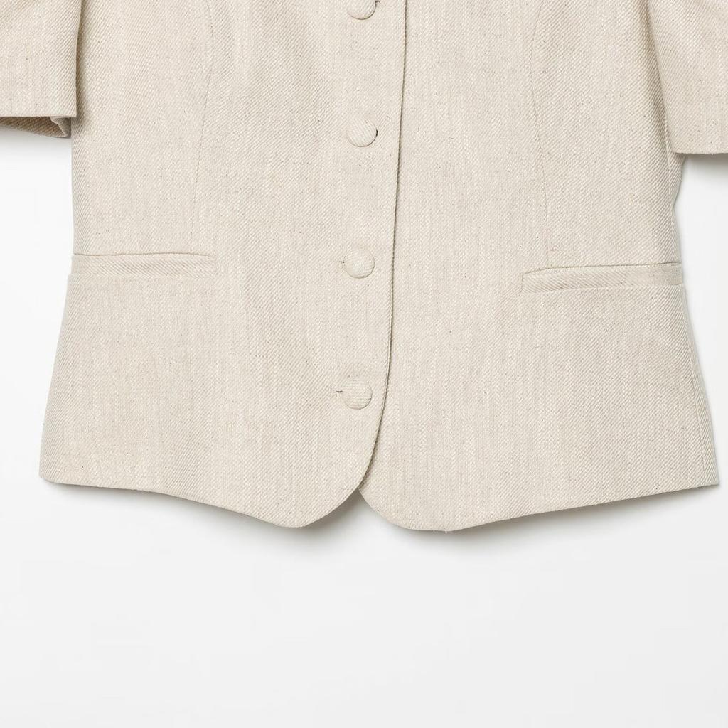 European and American Style, New Women's Clothing, Fashionable, Bubble Short-sleeved Slim-fitting Blazer 2856761
