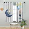 High Shading Curtain Nordic Simple Cute Cartoon Rabbit Stars Moon Children's Room Girl Bedroom Window Blackout Drape Sunshade