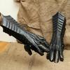 Medieval Steel Gauntlets: Knight Costume Hand Armor for LARP  Cosplay Set Of 2