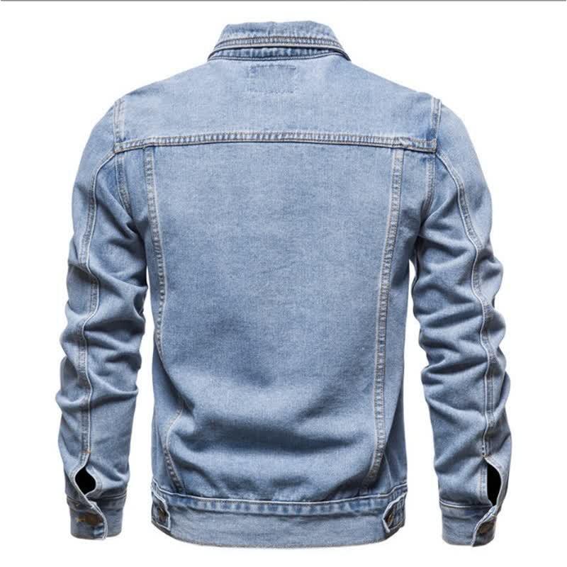 2026 Men's Denim Shirt Jacket: Casual Japanese Style for Spring, Autumn, Winter - Popular Youth Workwear