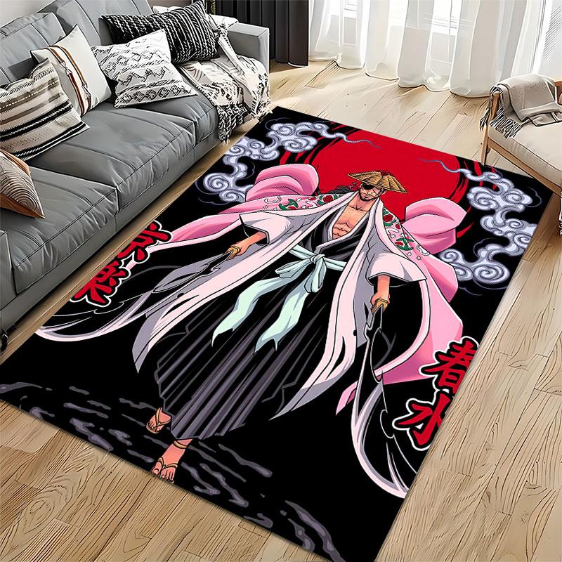 Samurai Style Anime Carpet suitable as a non-slip mat for the living room or bedroom sofa