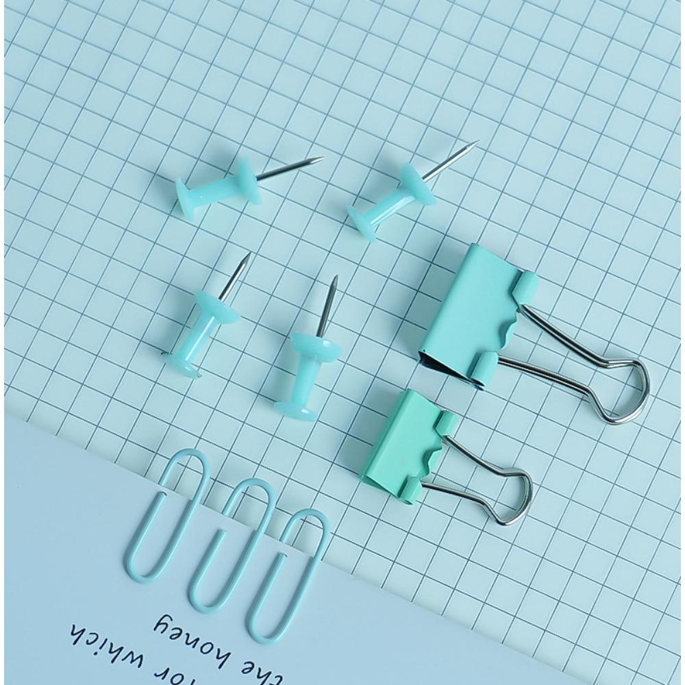 Green Desktop Office Set, Stapler, Scissors, Tape, Stapler, Staple Set