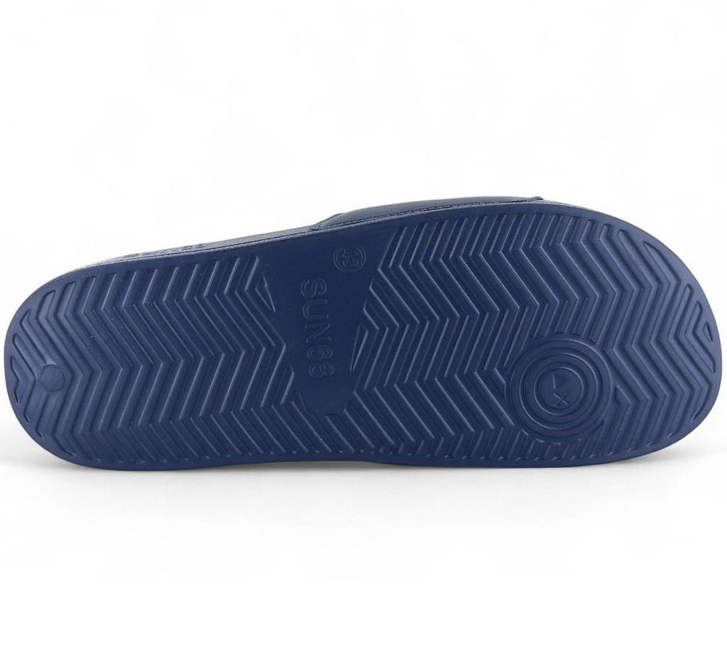 Sun68 Tøfler LOGO - Herre Sandaler Tøfler Slides Badesandaler Blå X35102-07 ORIGINAL