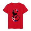 Flower And Letter E Red Printed Womens Tshirts Top Tee Exquisite Simplicity Style T
