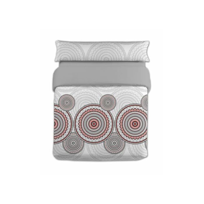 Parure de lit en coton - Hosteline - 2 pièces - Multicolore - 30x23x4 cm - Lavage en machine - Pour lit de 90 cm