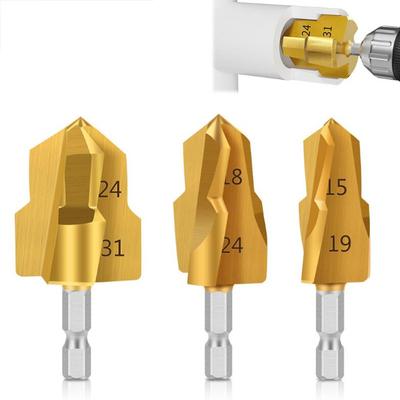 PPR Lifting Stepped Drill Bit Hexagon Shank Water Pipe Connection Tool 20/25/32mm Full Open Process