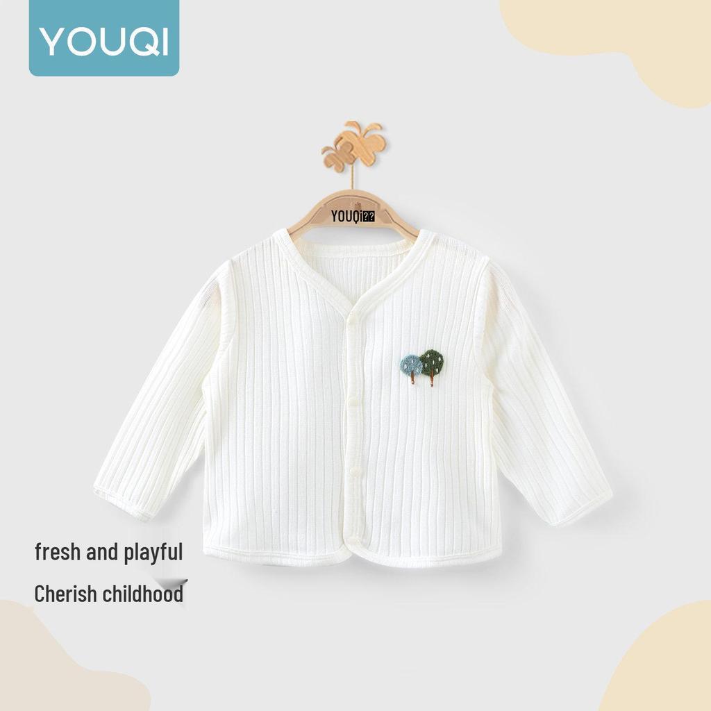 Youqi Girls' Long Sleeve Shirt 2026 - Stylish Baby Top for Spring & Autumn