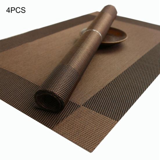 4Pcs/Set Anti-slip Thermal Insulation Placemat Pad Dining Table Mat Accessory