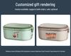 Stainless Steel Electric Heated Lunch Box - Insulated Student Bento Box