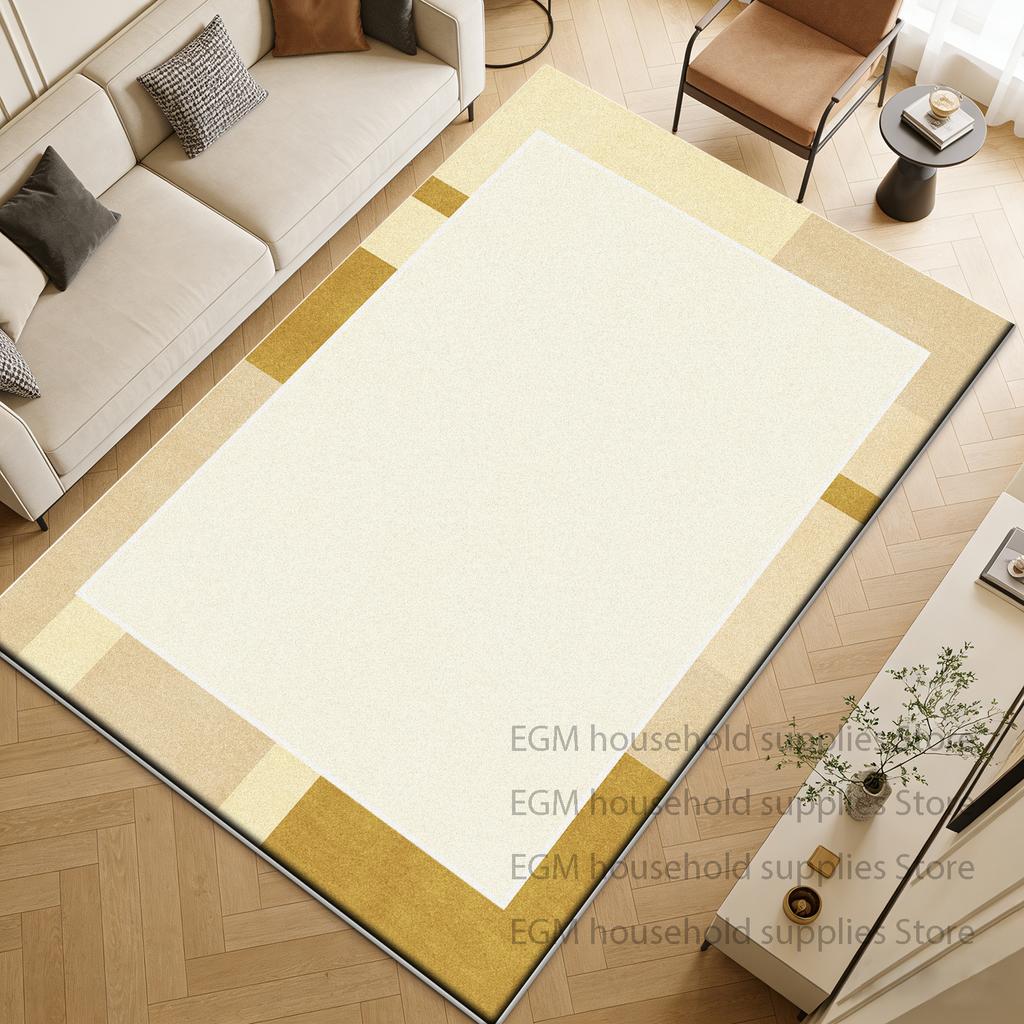 Modern Fashion Carpet Luxury Living Room Family Bedroom Play Geometric Customizable Rug Indoor Washable Non-slip Floor Mat Study