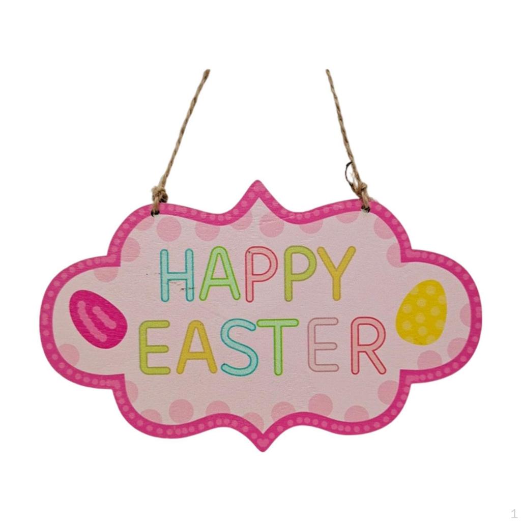 Easter Door Sign for Hanging, Creative Wall Decor Indoor Outdoor