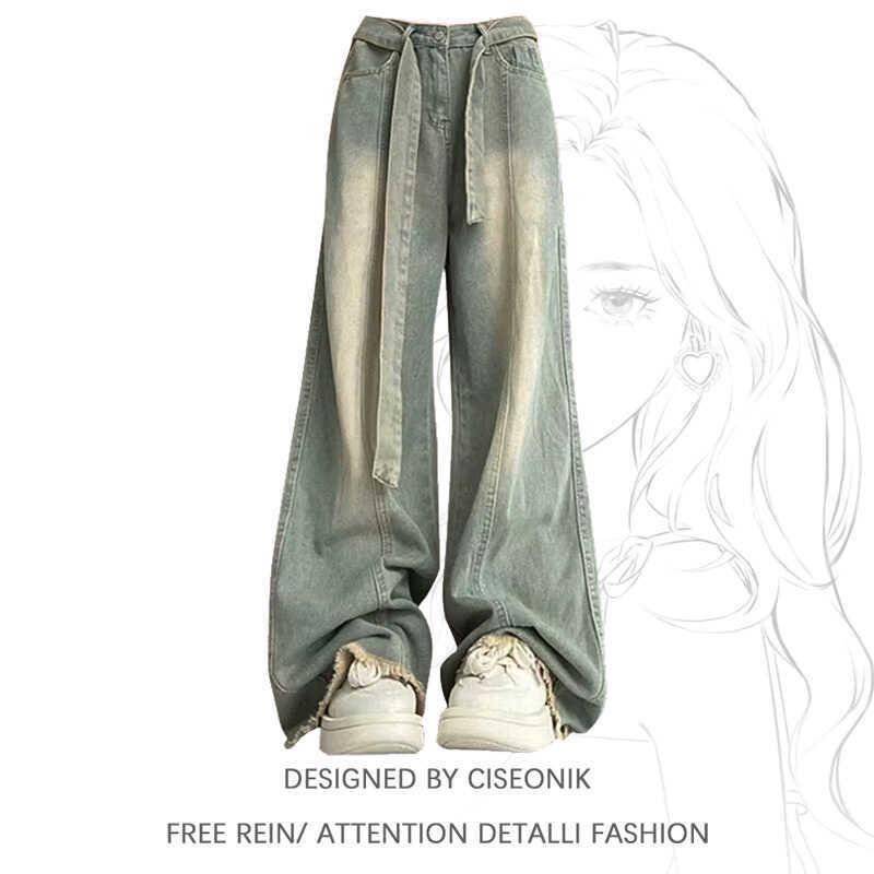 

Женские джинсы больших размеров в стиле ретро с низкой посадкой и широкими штанинами – Свободный крой, Расслабленный стиль. S