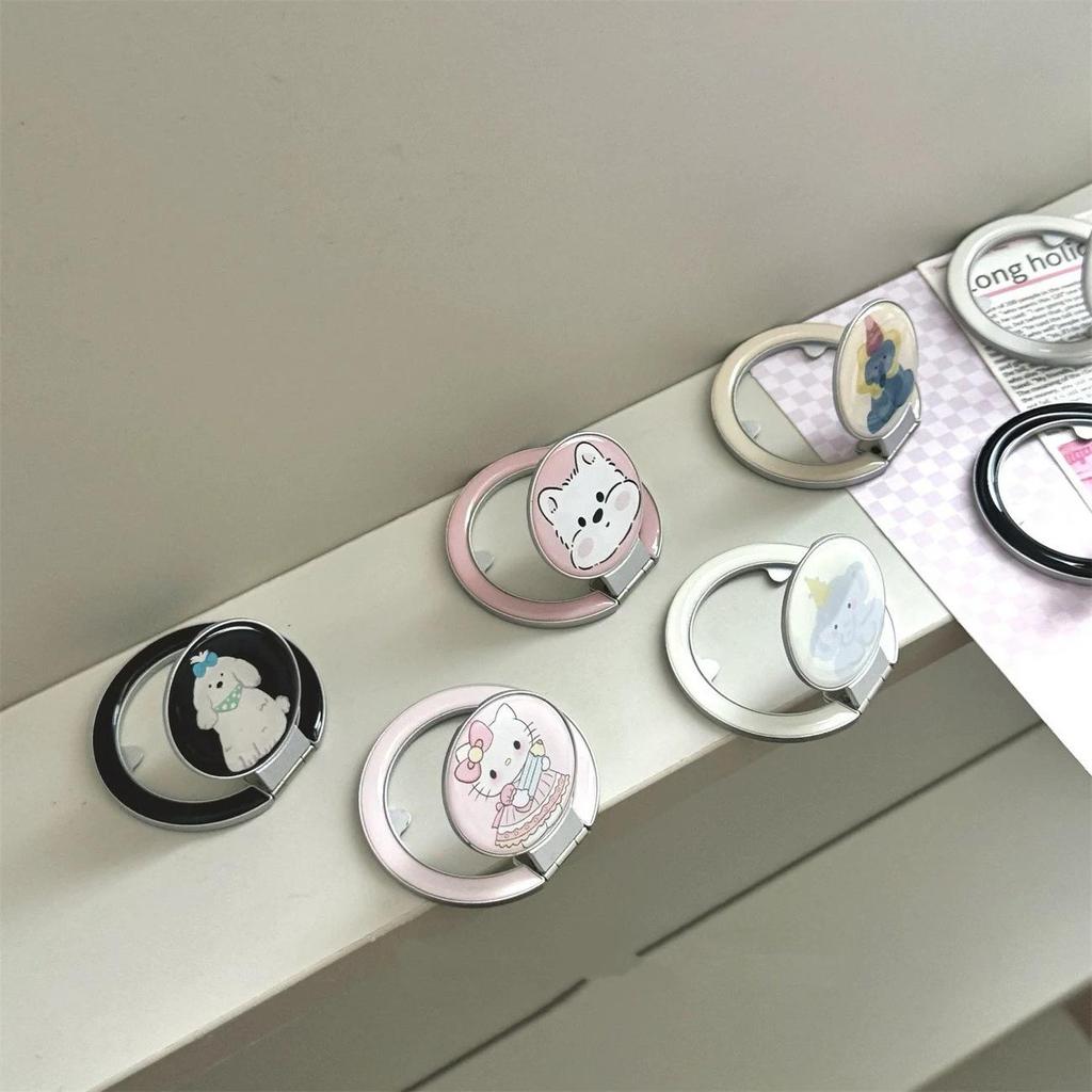 Cute Cartoon MagSafe-Compatible Foldable Phone Holder with Strong Magnetic Attraction