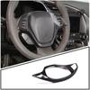 Car Steering Wheel Cover Molding Cover Trims Accessories Compatible for Chevrolet Corvette C7 2014-2019 Carbon Fiber Look Steering Wheel Accessories