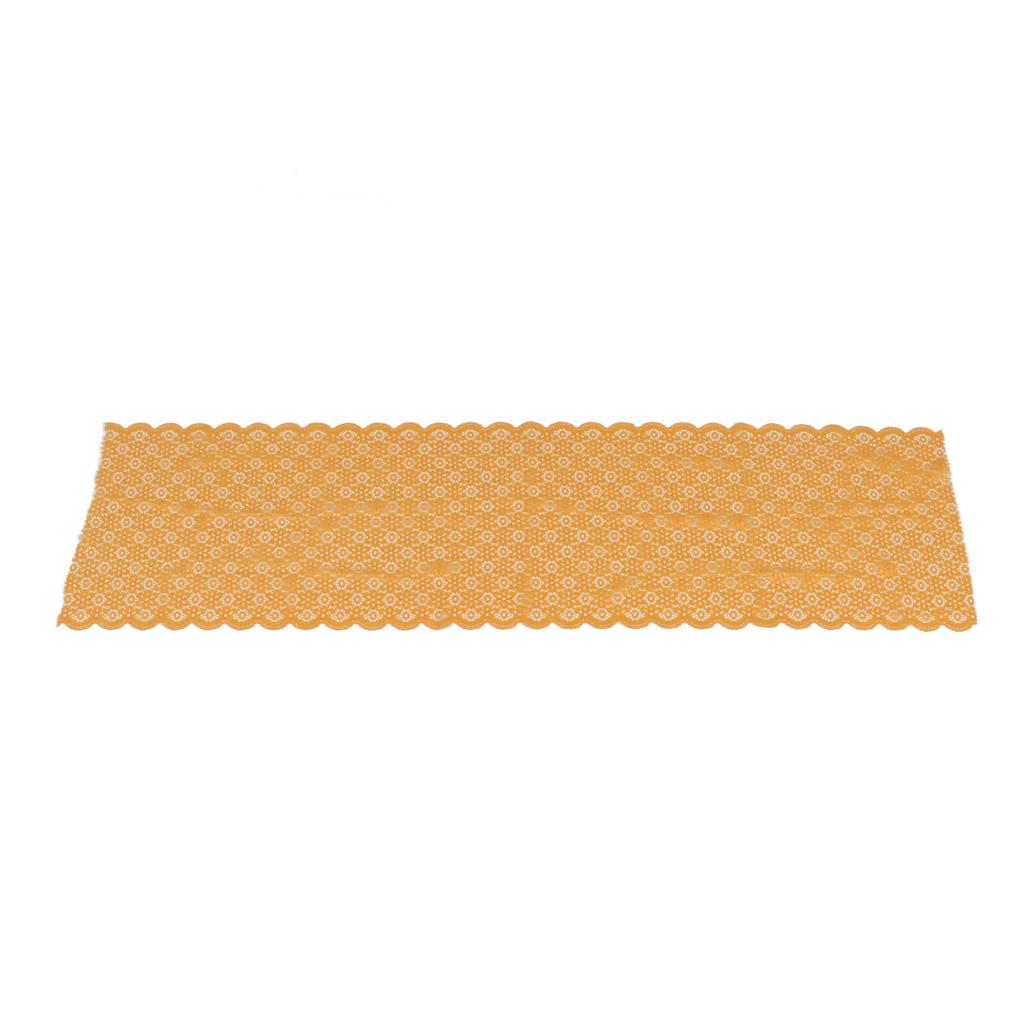 Lace Fabric 10 Yards 24cm Width Beautiful Orange Soft Comfortable Stretch Lace Trim for DIY Crafts