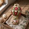 Decorative Wall Hanging Ornaments DIY Christmas Hot Air Balloon Ornament Kit, 3D Handmade Fabric Craft Festive Home Decor Project with Santa