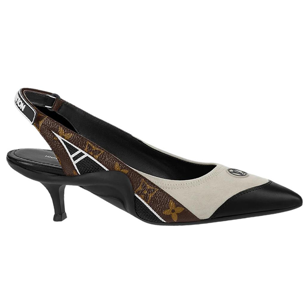 Louis Vuitton Archlight Slim Heel High Heels Women's Black Gray 1AAP8J