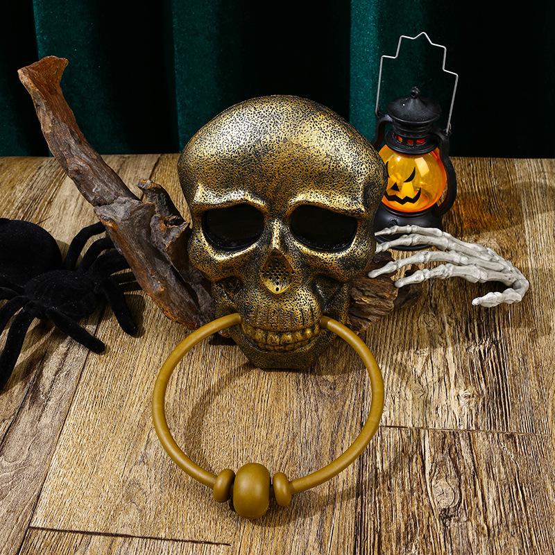 Luminous Halloween Skull Doorbell Prank Toy for Haunted House Parties