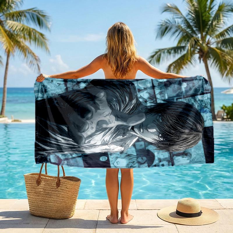 Light Fashion Beach Towel: Ideal for Summer Adventures Soft, absorbent and quick drying suitable for swimming and bathing