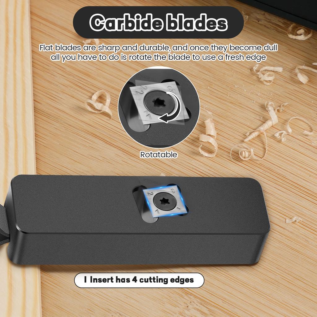 Edge Trimmer Hand Planer Portable Woodworking Edge Corner Plane Carbide Insert Chamfer Plane Aluminium Alloy Edge Trimmer Manual