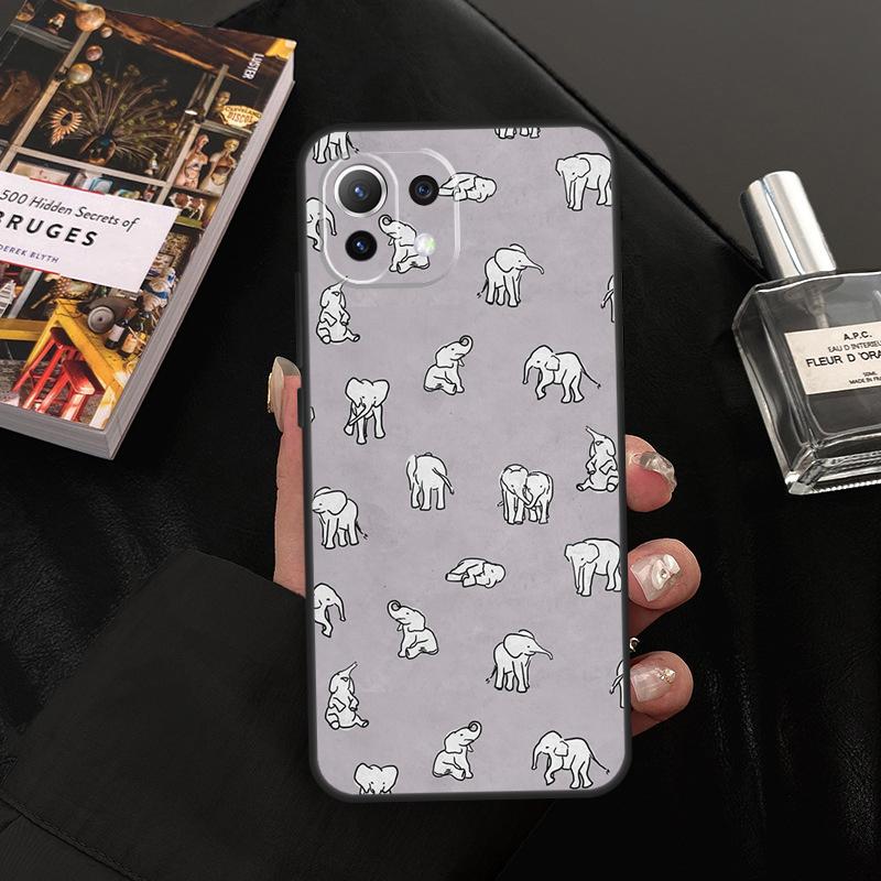 Cute Baby Elephant Case For Xiaomi 13 14 15 Ultra 11T 12T 13T 14T Pro POCO X7 Pro X3 X5 X6 F5 F6 M6 Pro Cover