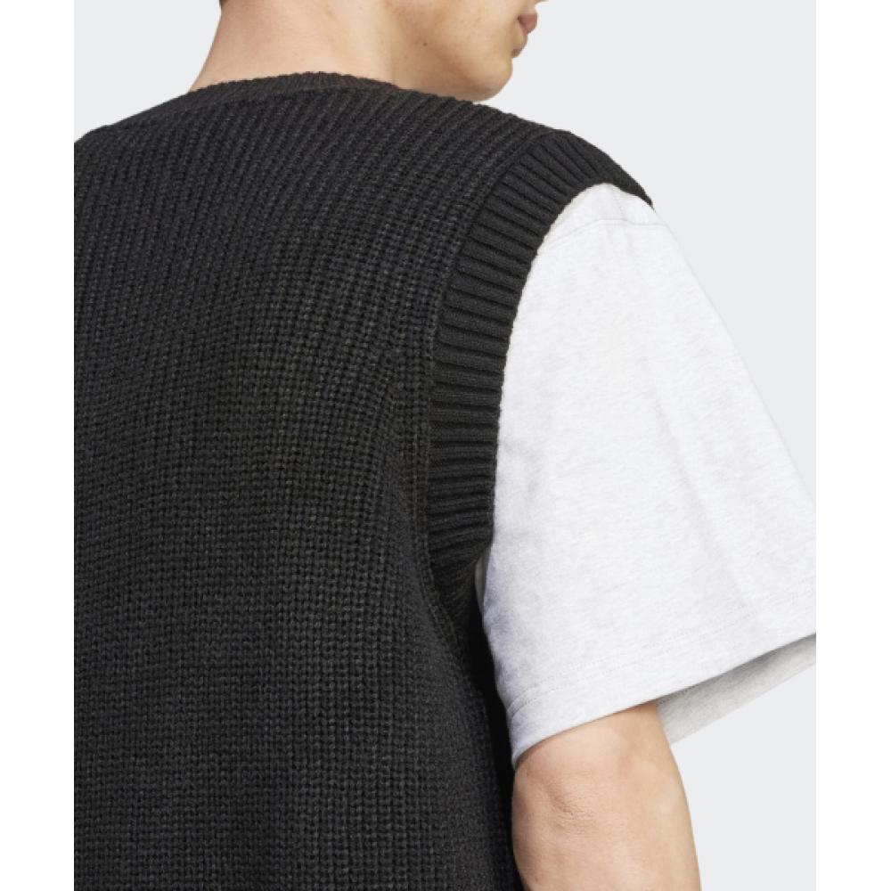 Adidas 70s Knit Vest   Black Jn5975