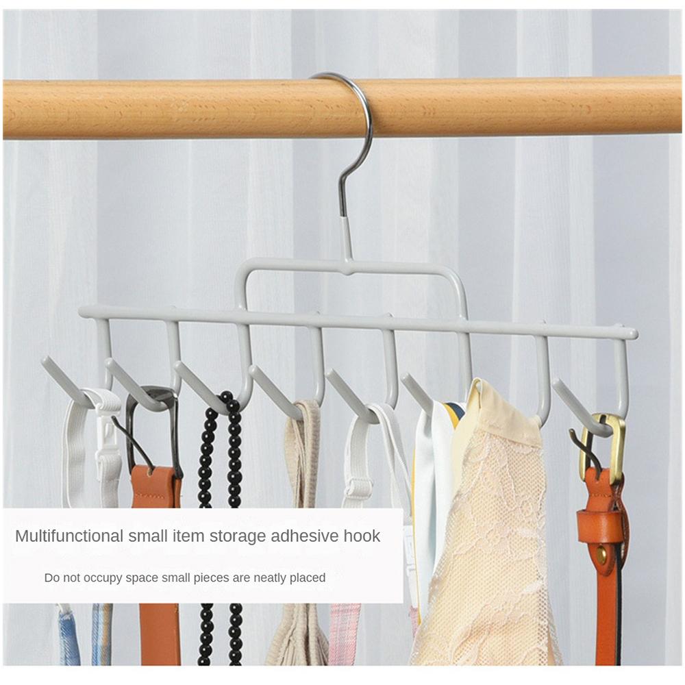 Belt Tie Hook Easy Storage Iron Simple Practical Key Holder Scarf Storage Hanger Smooth Plating Surface Household Storage Rack