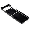 A Matte PC Grooved Leather Case for Samsung Zflip6 Phone, and A Galaxy Zflip5 Protective Case