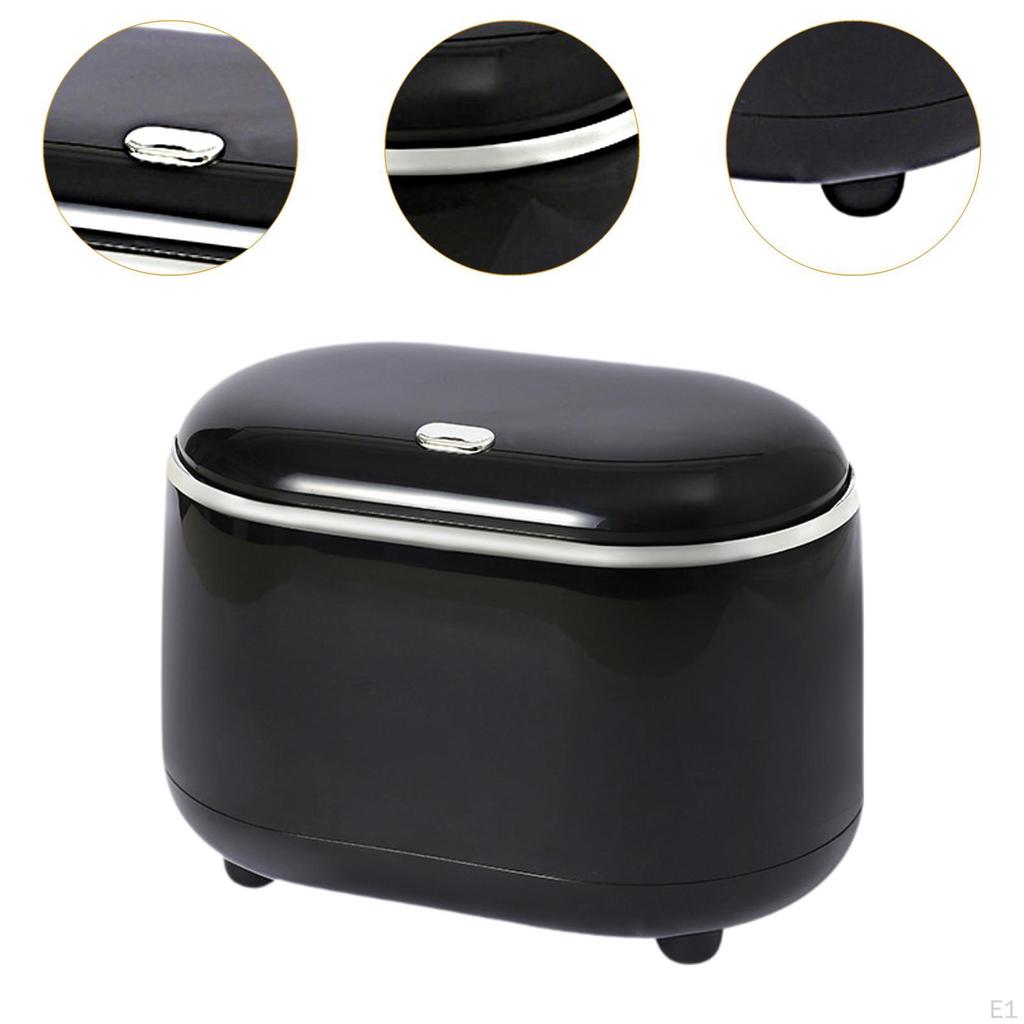Desktop Trash Can Waste Bin Reusable Nonslip Rubbish Garbage Basket for Office
