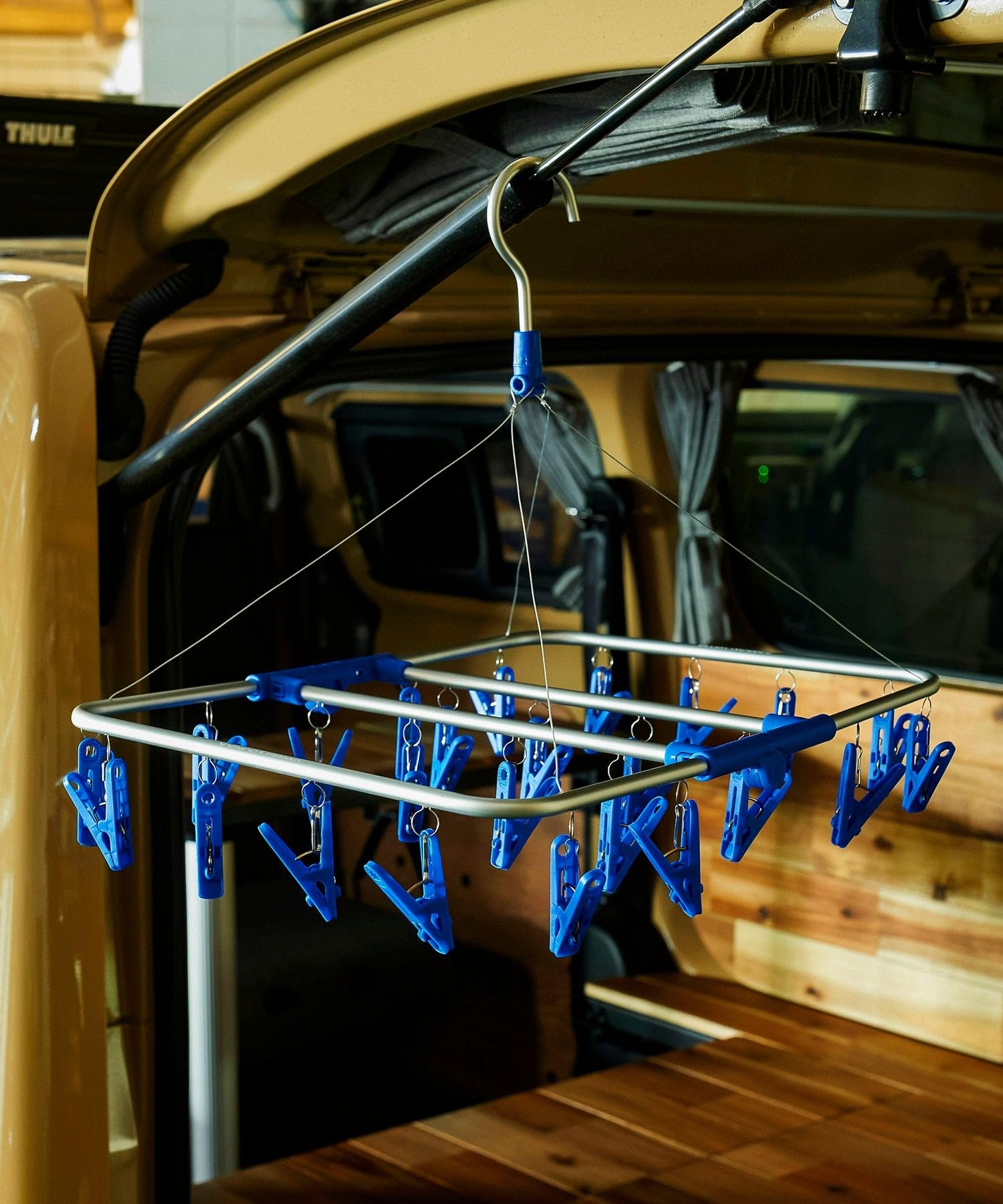 

GORDON MILLER Вешалка с клипсами, 24 клипсы, Алюминиевая рама, Синий, 31351