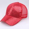 Cotton Sun Hat Sequin Mesh Visor Fashion Snapback Hat  for Men Women