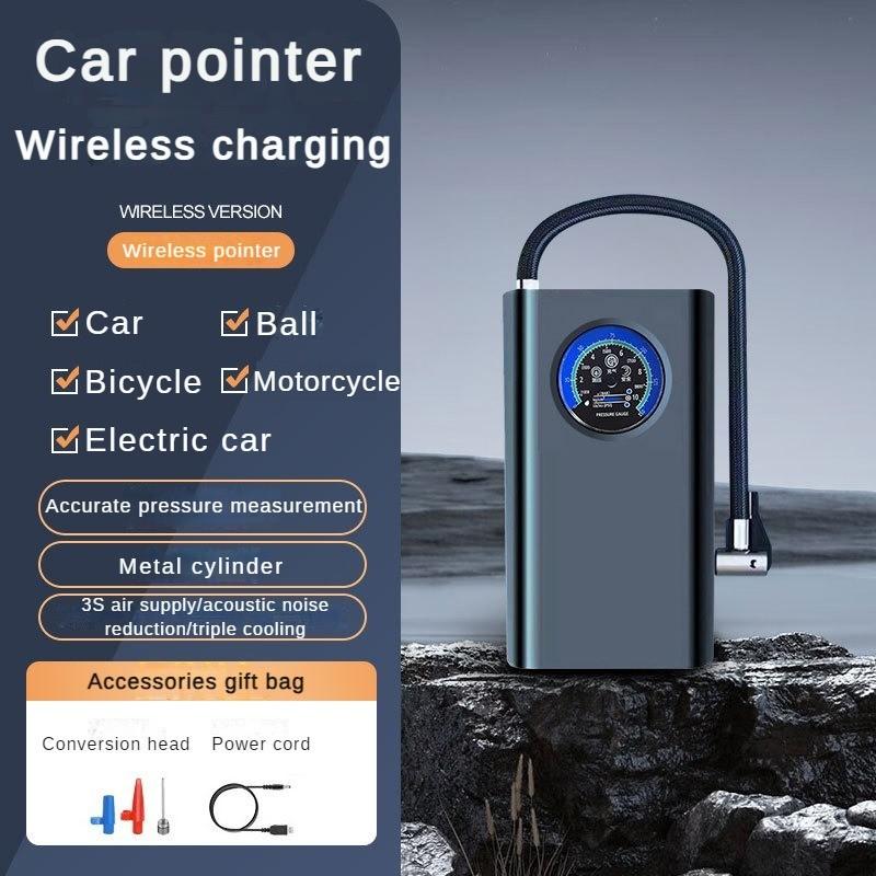 80W Car Mounted Large Battery Inflation Pump  Portable Wireless Air Pump Equipped with LED Anti Freeze Electric Pump