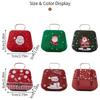 Pack of 5 Decorative Iron Candy Tins with Handle Holiday Candy Tins with Christmas Pattern Delicate Candy Storage Case
