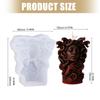 Medusa Girl Statue Silicone Candle Mold Multipurpose Silicone Mould for Making Candle Soap Home Decoration Resin Casting