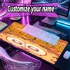 Custom Name Personalized Garfield Pattern Mousepad, Laptop PC Desk Mat, Decorative Desk Mat for Home Keyboard Pad Gift