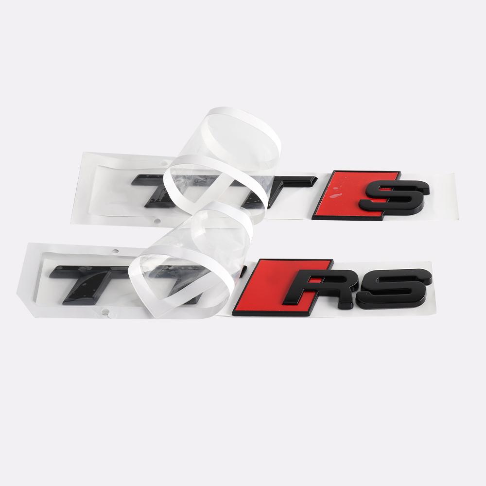 3D ABS TTS TTRS Emblem Car Body Rear Trunk Sticker Decoration Accessorie For S TT RS Sline A3 A4 A5 A6 B9 B8 8P 8V B6 C7 Q5