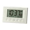 RHYTHM Alarm Clock Radio-Controlled Thermometer Hygrometer Fit Wave Smart Wood Grain (White) 7.7125.4cm 8RZ166BZ03