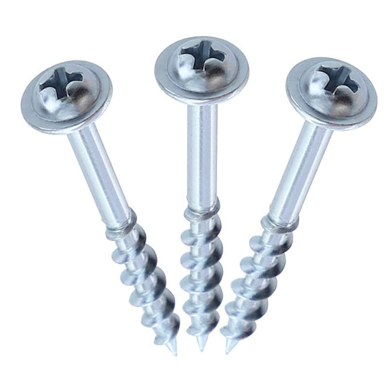 100Pcs Pocket Hole Screws Coated Cross Self Tapping Screw St4 Drive Screw Hole