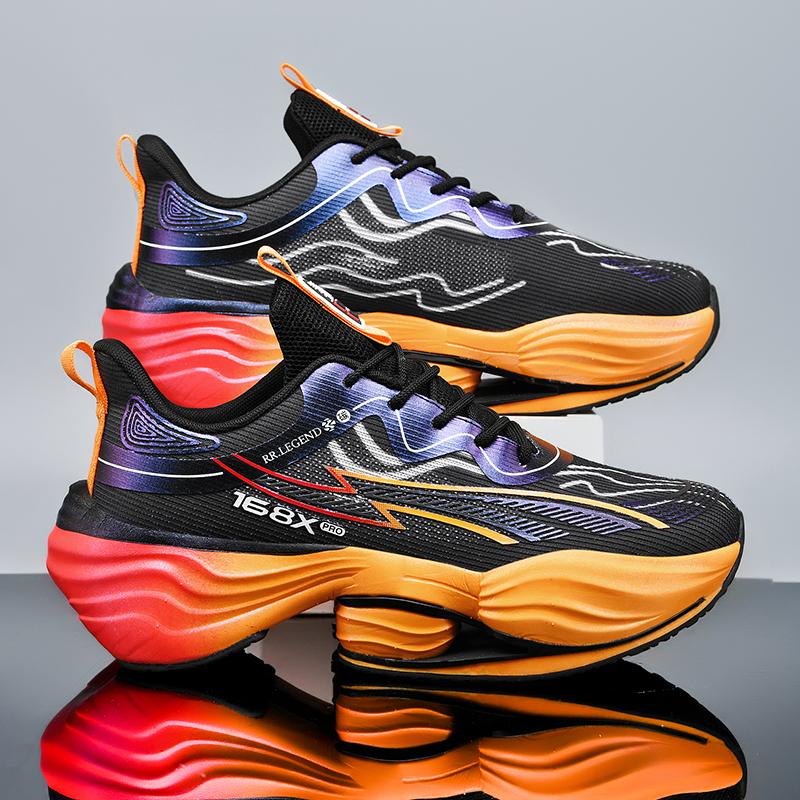 

Новые мужские кроссовки Comfort Anti Slip Urltra-Light Outdoor Running Shoes Толстая подошва износостойкая амортизирующая тренировочная обувь 39