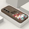 Santa Claus Snowman Print Phone Case For Samsung S24 Ultra S23 S22 S21 Plus S20 FE A55 A35 A54 A53 A52 A34 A14 Christmas Shockproof Soft Phone Cover