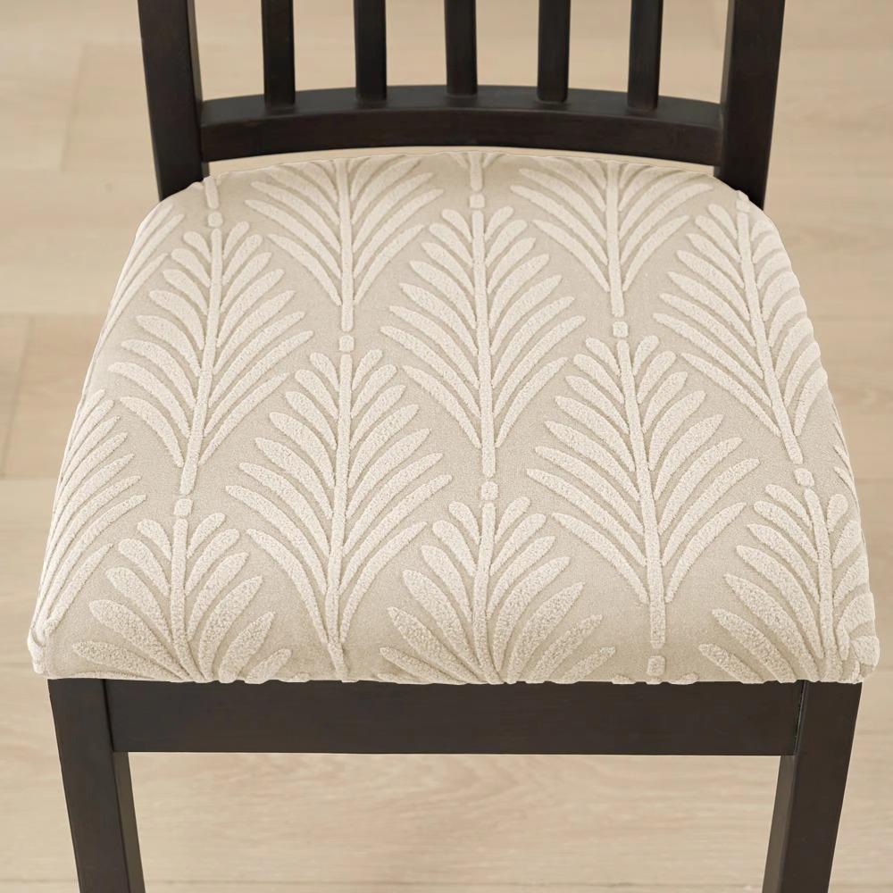 Elastic Jacquard Chair Seat Cover Nordic Style Seat Case Dining Chair Slipcover Hotel